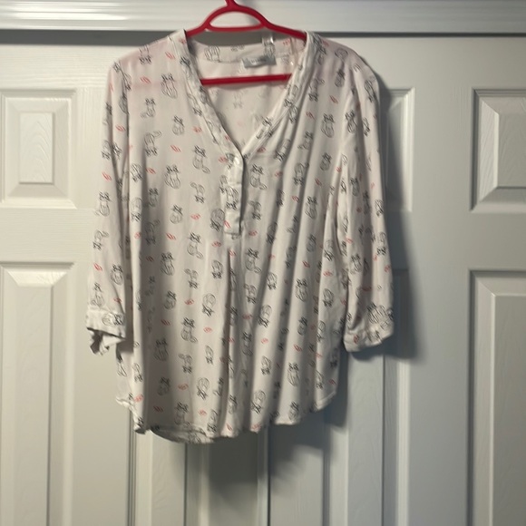 Fun Cat in glasses top - Picture 1 of 4